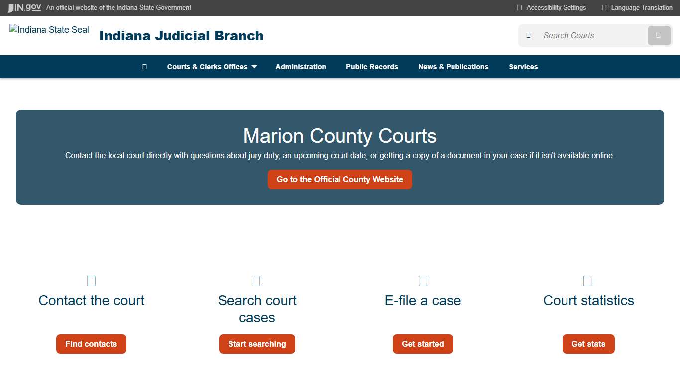 Indiana Judicial Branch: Marion County