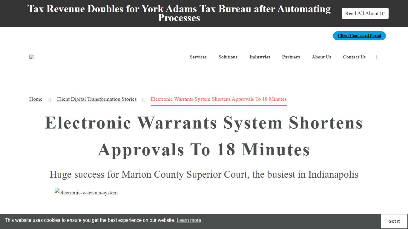 Electronic Warrants System Shortens Approvals To 18 Minutes